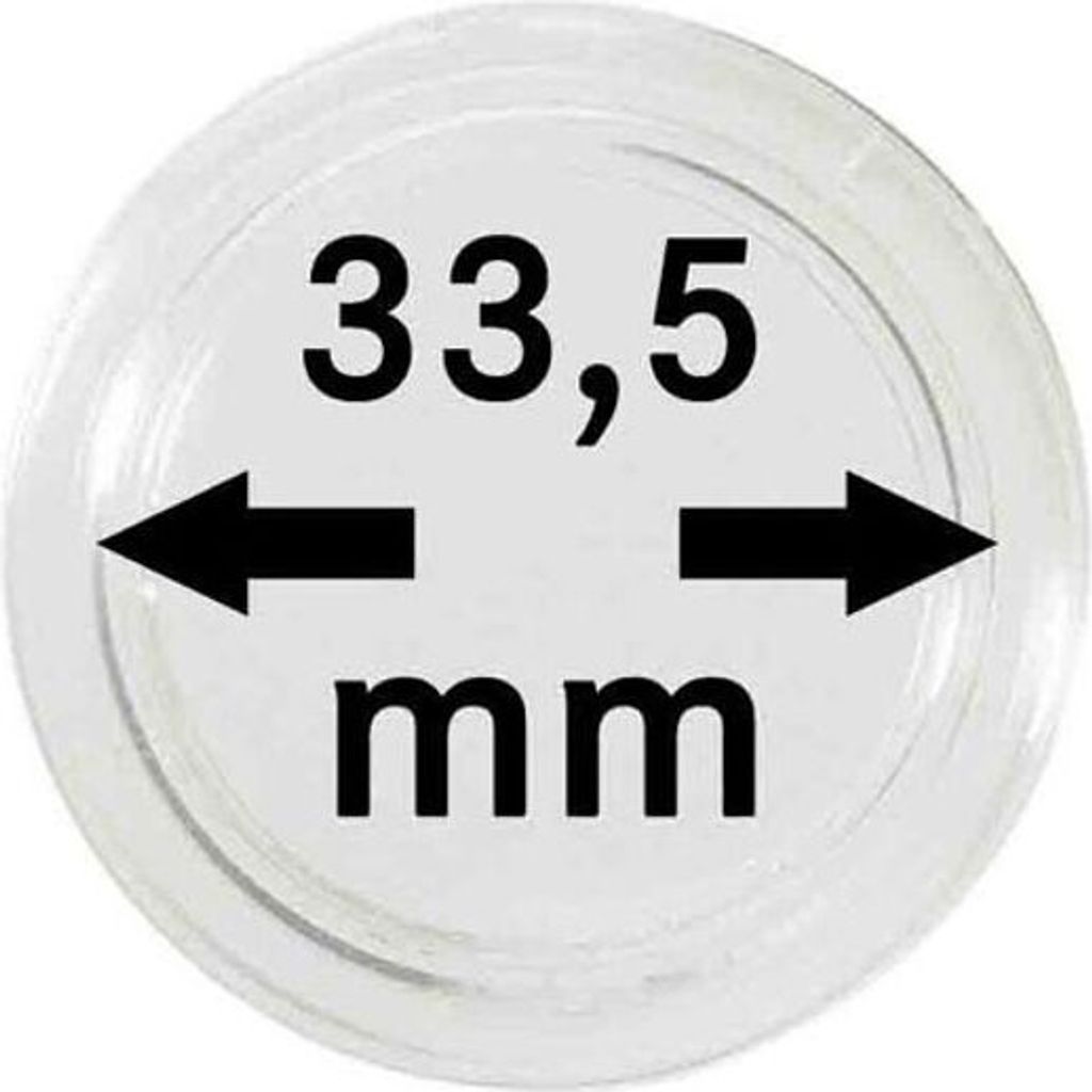 Lindner 2250335P Münzkapseln 33,5 mm-10er Pack Produktbild 