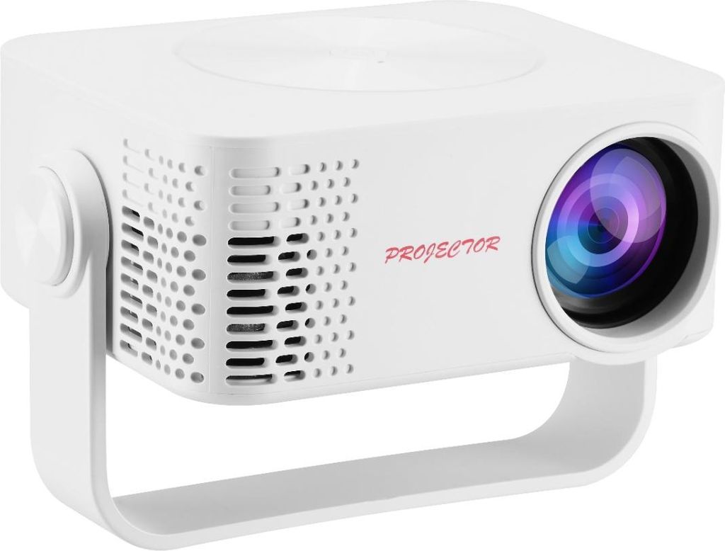 INF M60 Tragbarer 1080P HD Projektor für Zuhause, ABS, 10.2x4.5x8.5cm, 2 Stück Weiß