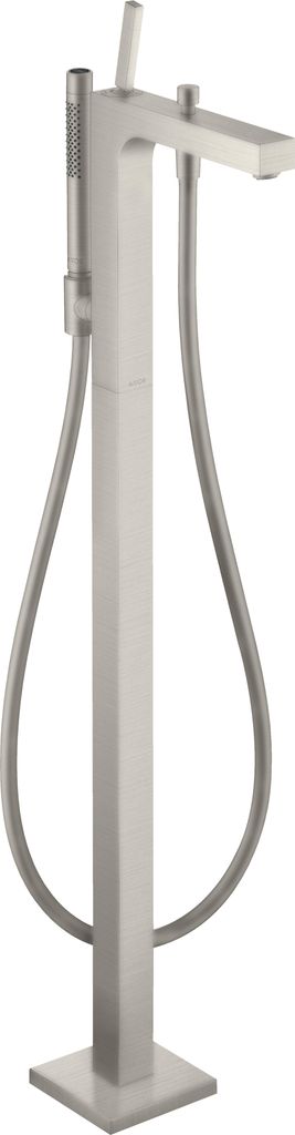 Fertigmontageset AXOR CITTERIO f Einhebel-Wannenm. bodenst Stain st opt stainless steel optic