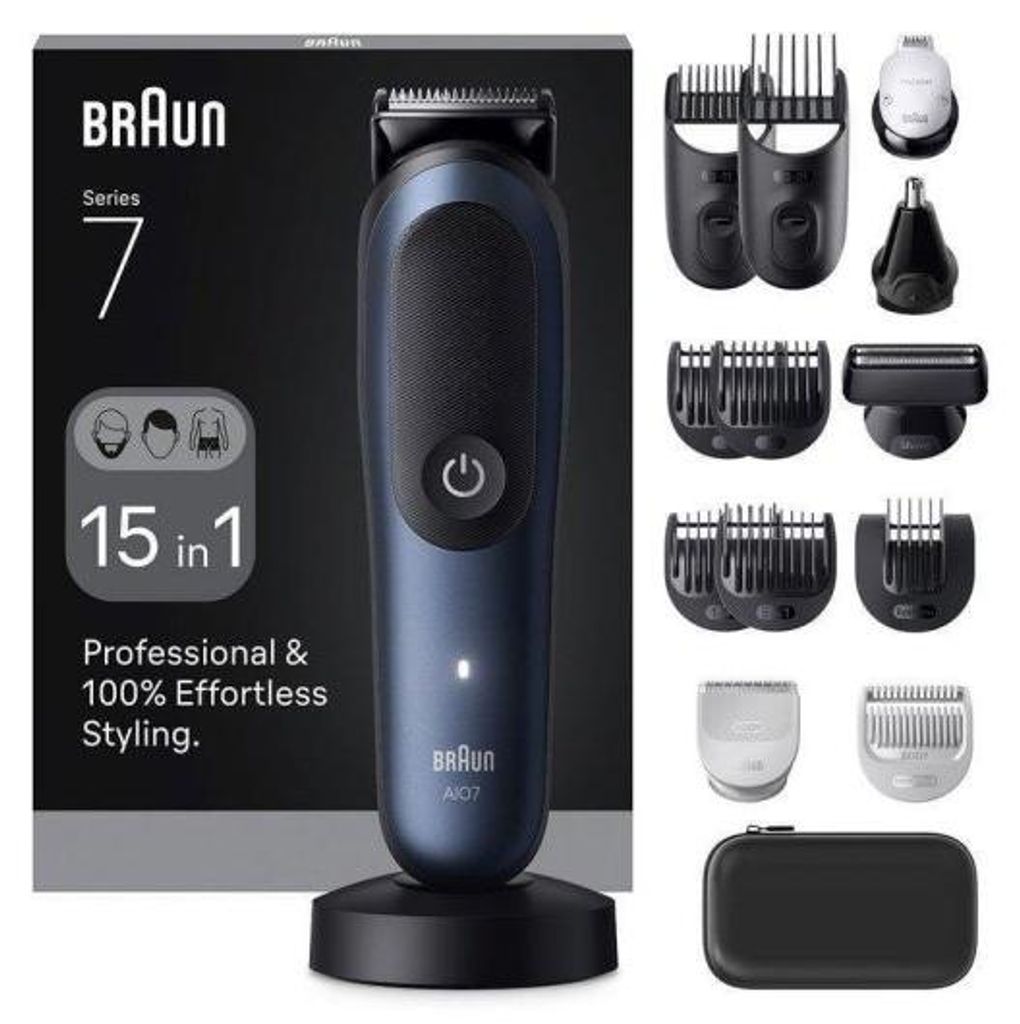 Braun All-in-One Series 7 monitoimitrimmeri, AIO7580, sininen