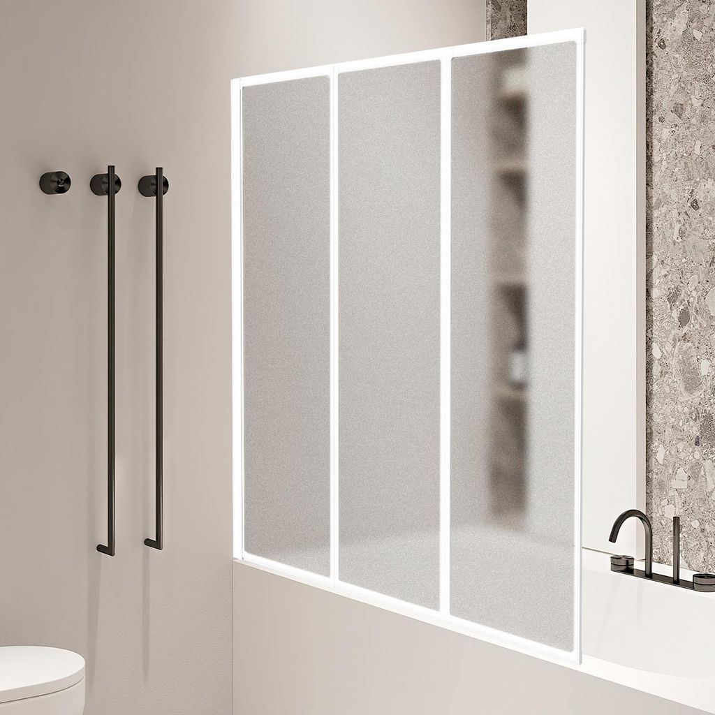 Izrielar 120 x 140 cm – składana osłona do wanny z panelem Zdjęcie produktu 