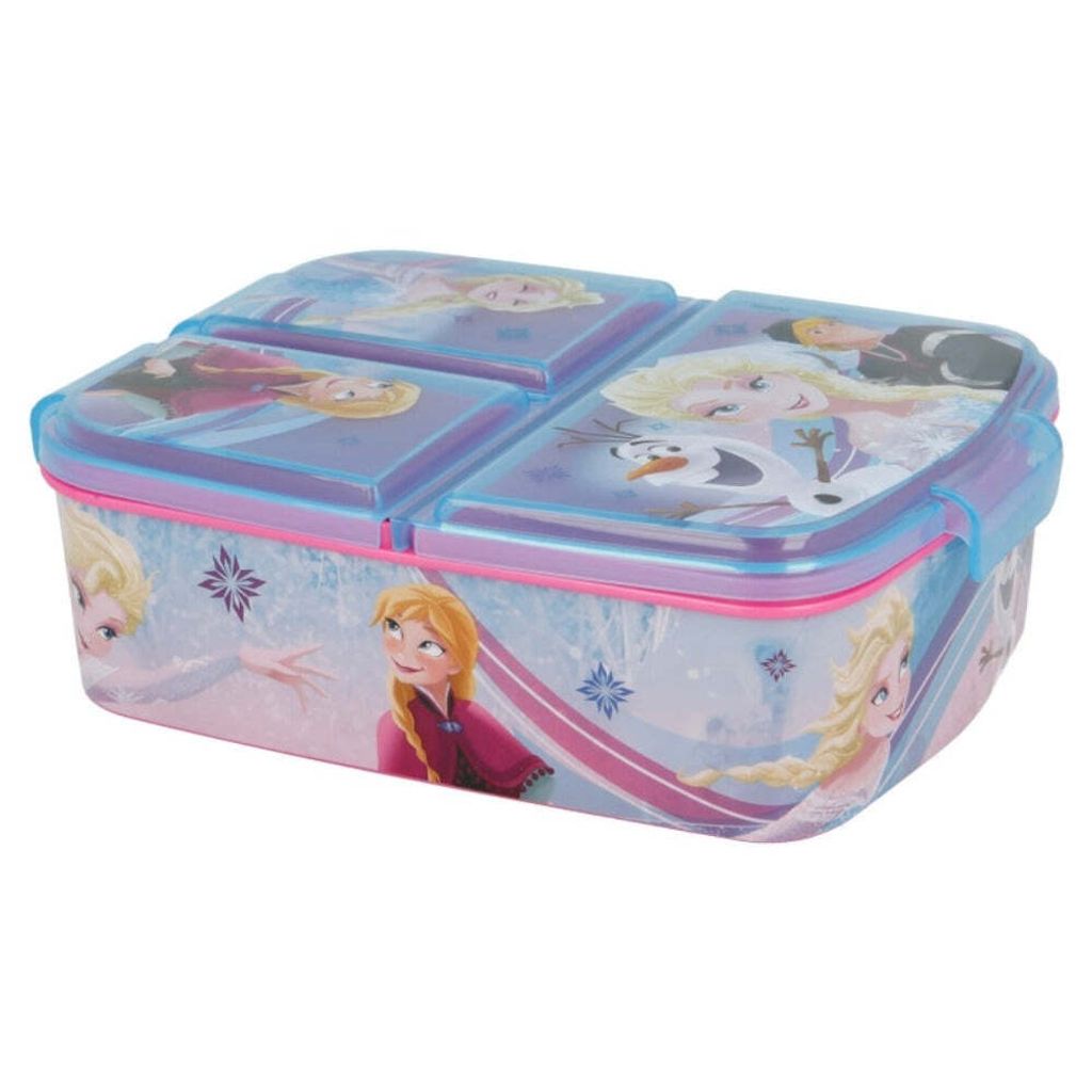 Dětská krabička na svačinu Disney Frozen se 3 přihrádkami a Obrázek produktu 
