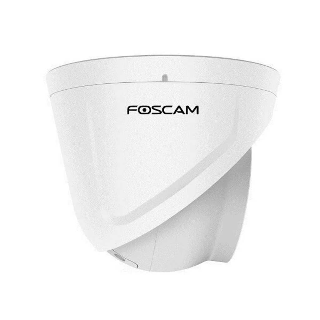 Foscam T5EP Caméra PoE 5MP avec Vision Nocturne et Détection IA - Blanc Pur