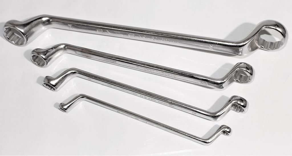SALTUS Doppel-Ringschlüssel Satz 4-tlg 6-27 mm CV Schraubenschlüssel Set 450