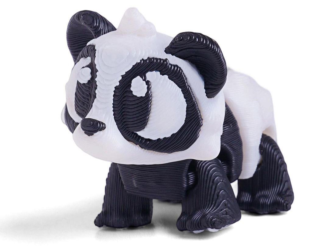 3D-gedruckte Tierfigur mit beweglichen Gelenken: Panda, Schaf, Bär, Robbe, Affe, Eule, Schildkröte. Gelenkiges Tiermodell, Fidget-Spielzeug, Deko...