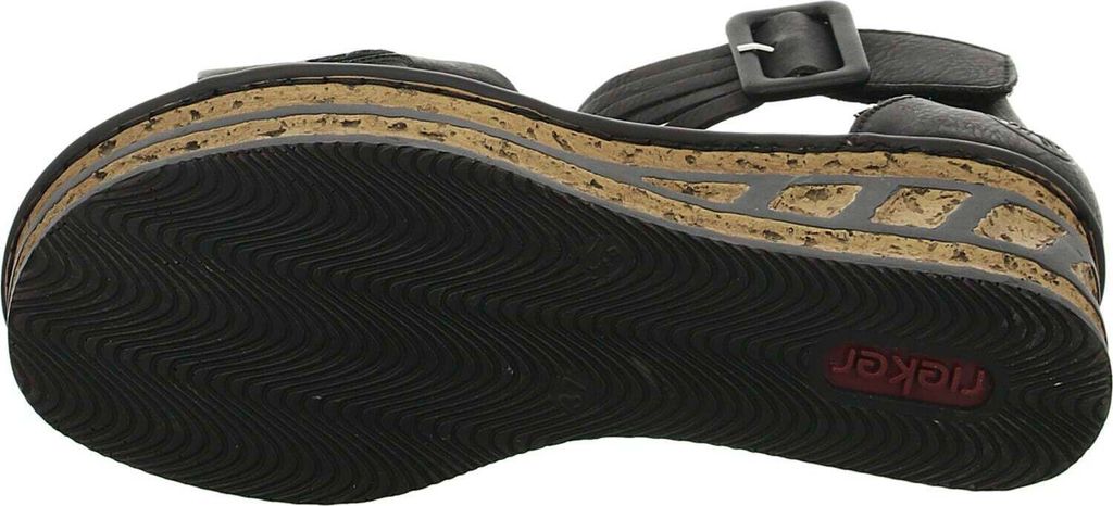 Rieker Damen Keilsandalette schwarz Produktbild 19