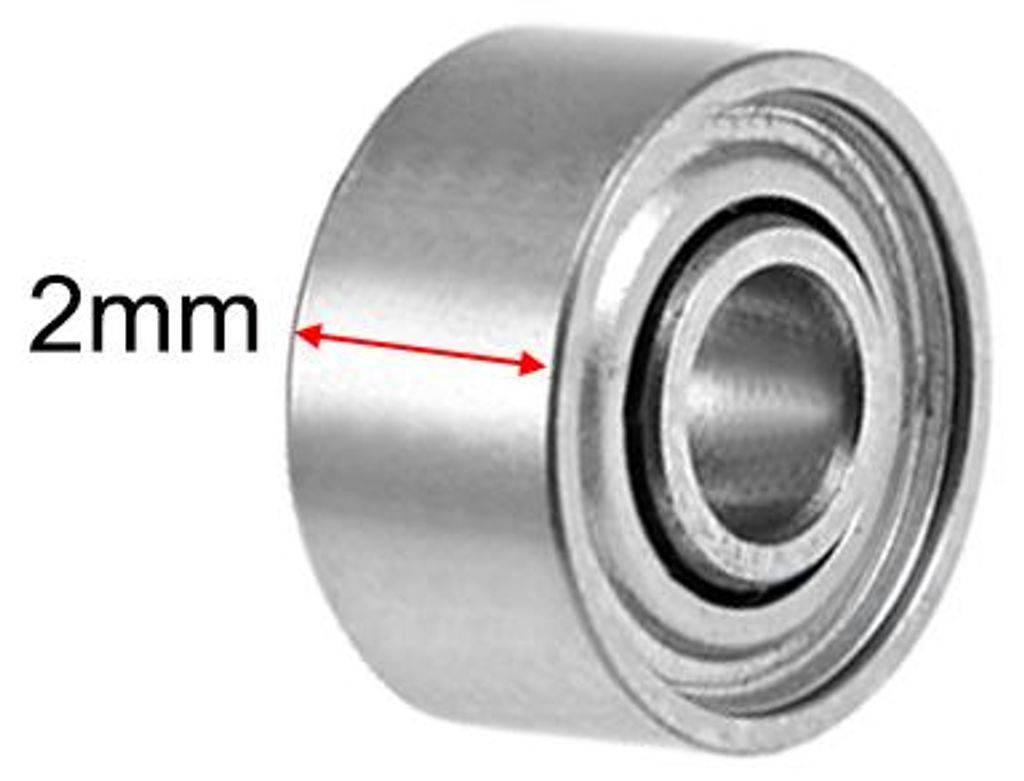 4 Stš¹ck Kugellager Rillenkugellager 681XZZ 1,5mm Innendurchm 4mm Au?endurchm 2mm Bohrung Doppelt Geschirmt Chromstahl Z2 fš¹r Skateboard 3D Dr...