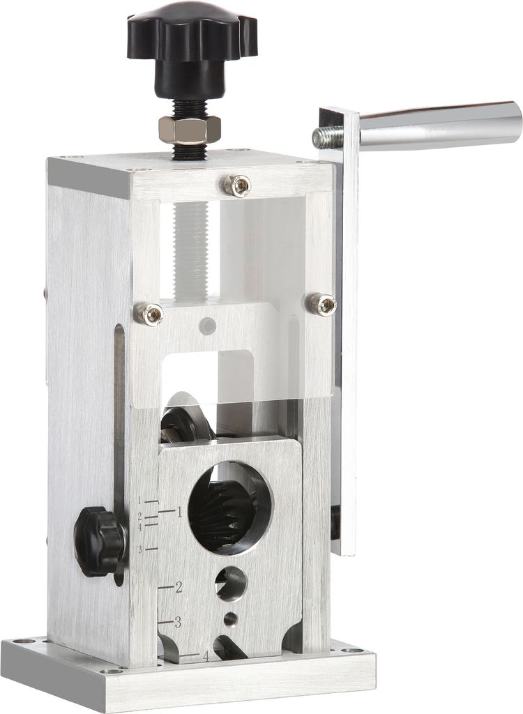 SucceBuy Manuelle Abisoliermaschine , 1,5–40 mm Kupferabisolierer, mit Handkurbel oder Bohrmaschine betrieben, tragbarer Aluminiumrahmen für das...