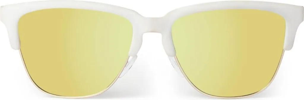 Lunettes de soleil de sport Homme Jaune et Blanc Protection UV Totale