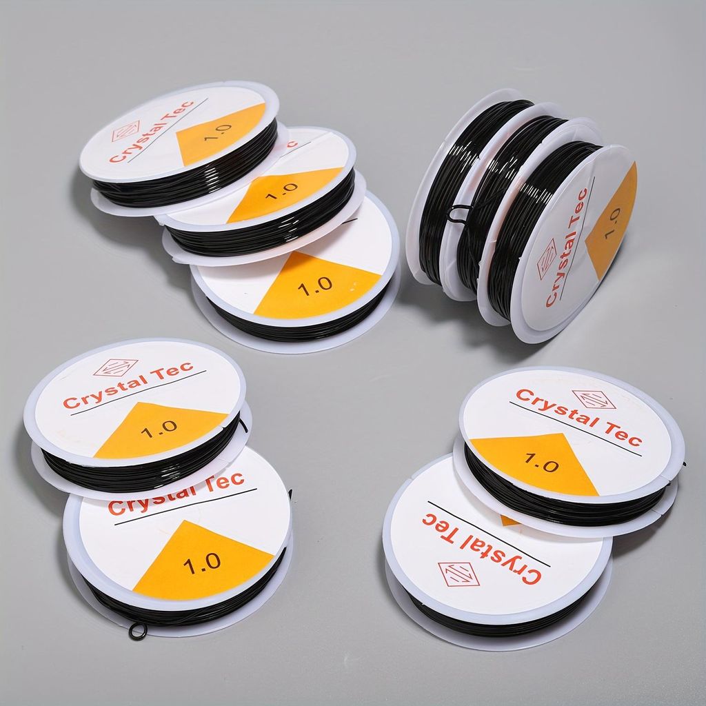 elastischer Nylon-Faden zum Perlen basteln, 0,5 mm, 18 m Produktbild 