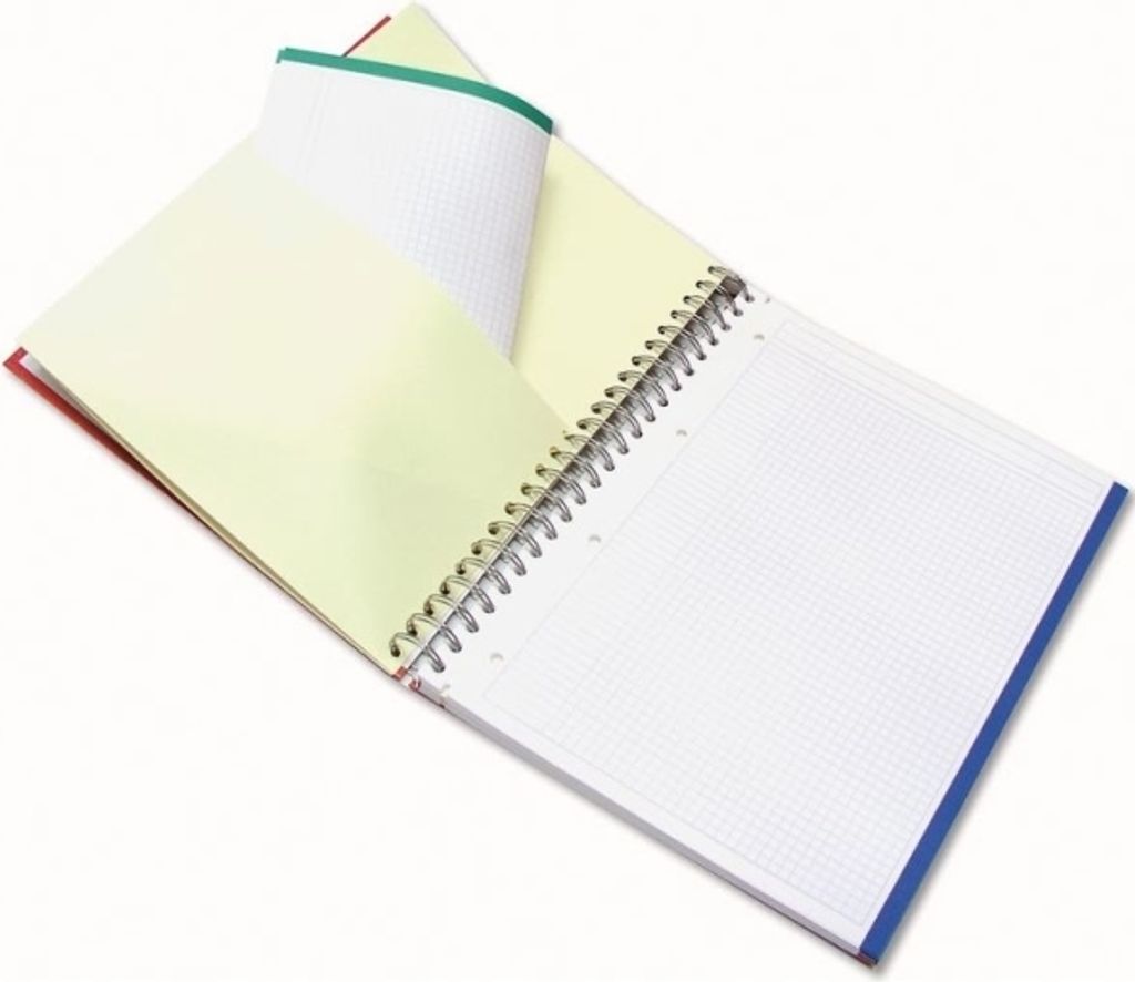 Konferenzblock Bind'O Block A4 kariert 120 Blatt 90g/qm farbig sortiert