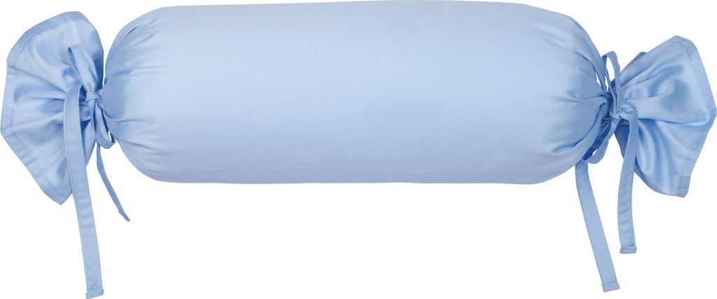 Traumschloss Mako-Satin Kissenbezug 15 x 40 cm hellblau 100% Mako-Baumwolle, mit Reißverschluss
