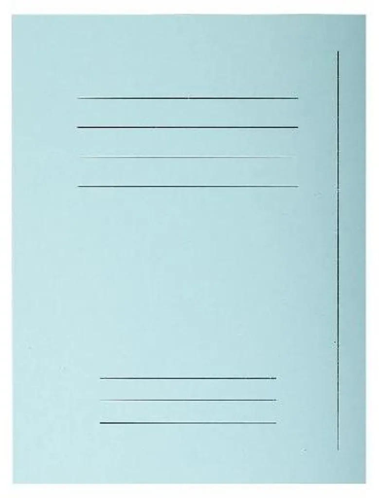 Chemises de dossier 24x32cm en carte recyclée Exacompta Bleu Clair