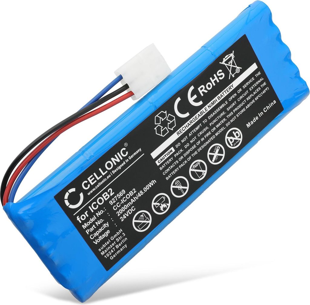 CELLONIC 1x Akku für Lautsprecher Kompatibel mit SoundCast ICO420, ICO421, OutCast ICO420, 2-540-001-01 - (2000mAh, 24V)