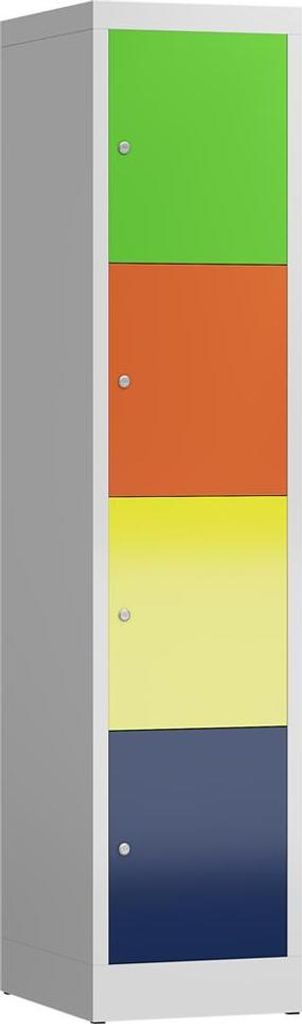 Schließfachschrank Fächerschrank 4 Fächer 1800x400x500 mm Produktbild 
