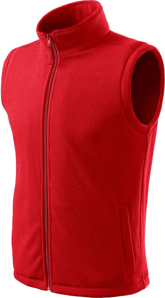 Fleece Weste Fleeceweste Damen Herren Fleecejacke Warm Winter Kragen L Rot