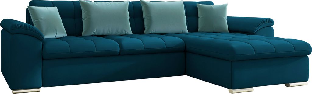 MIRJAN24 Ecksofa Diana Premium, Eckcouch (Venus Velvet 2911 + Venus Velvet 2911 + Prestige 2771, Seite: Rechts)