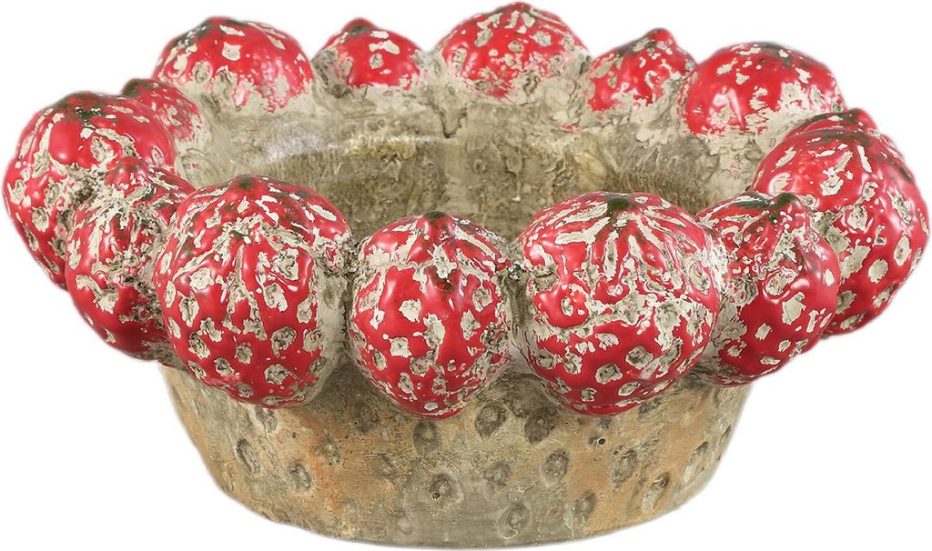 PTMD - Fruchtschale - Rot - 25 x 25 x 10,5 cm