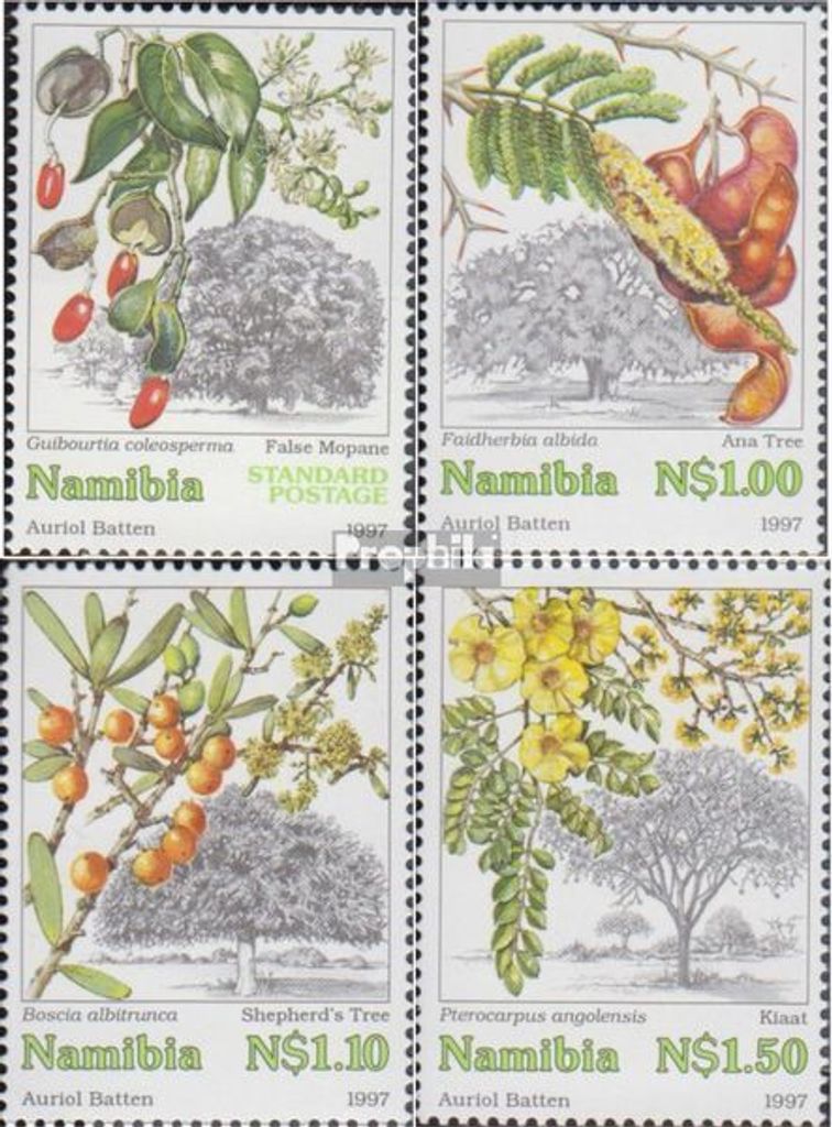 Briefmarken Namibia - Südwestafrika 1997 Mi 867-870 (kompl.Ausg.) postfrisch Bäume