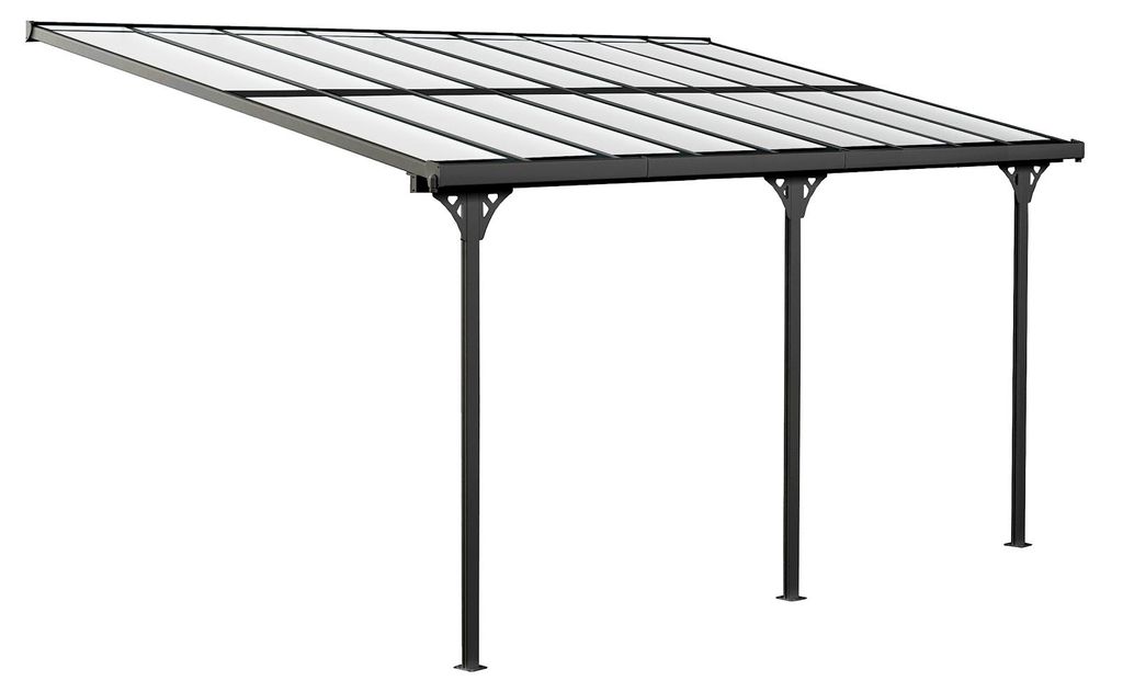 Westmann Alu Terrassenüberdachung Bruce 556 Schwarz Produktbild 