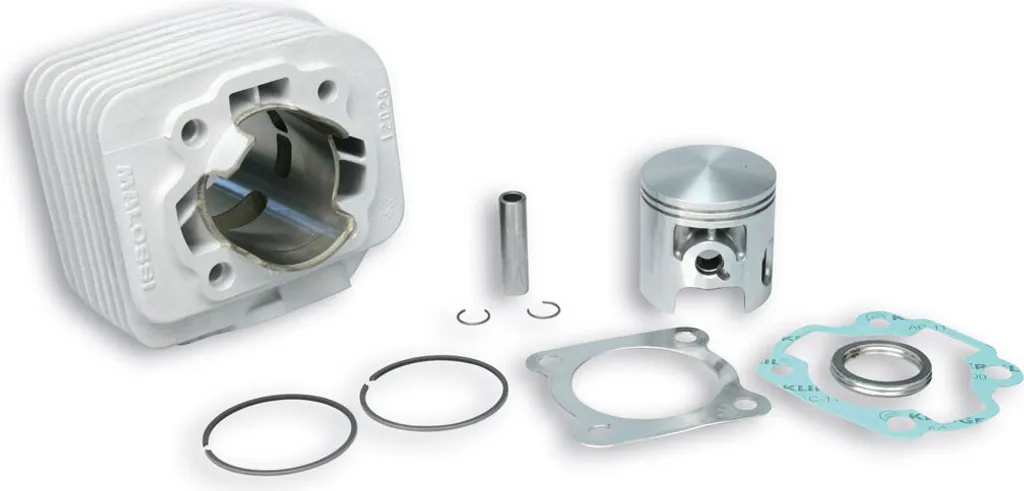 Cylindre Malossi Aluminium 57,5 mm Axe 12 contre la Surchauffe Moteur
