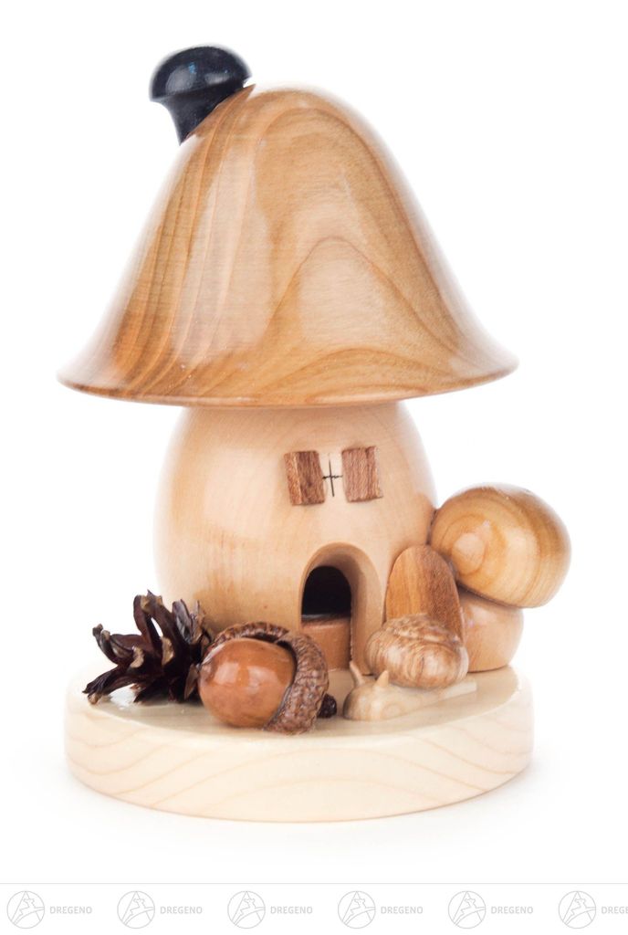 Räucherpilz Glockenform (15cm) von Dregeno Seiffen