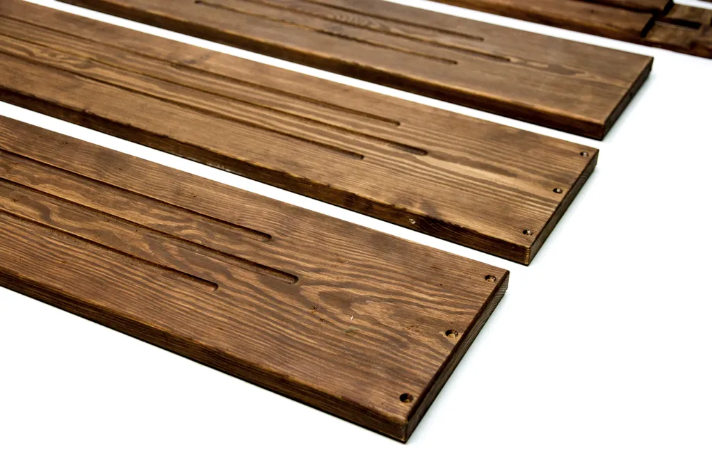 Entourage de tombe bois noyer 190x90 cm : solution anti-érosion kit