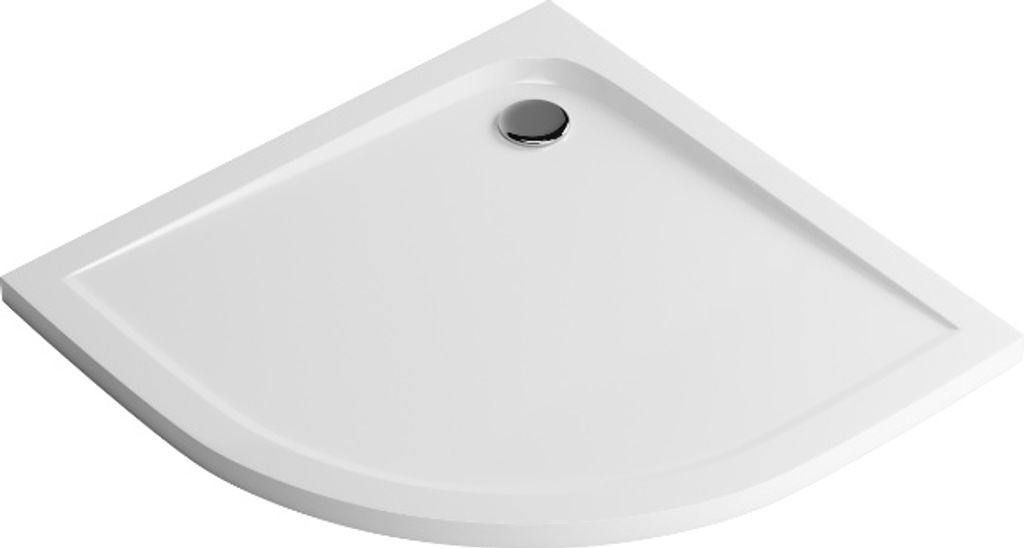 Excellent | Duschtasse Sense - 80x80 cm - Weiß glänzend - Modernes Design - Niedrigprofil