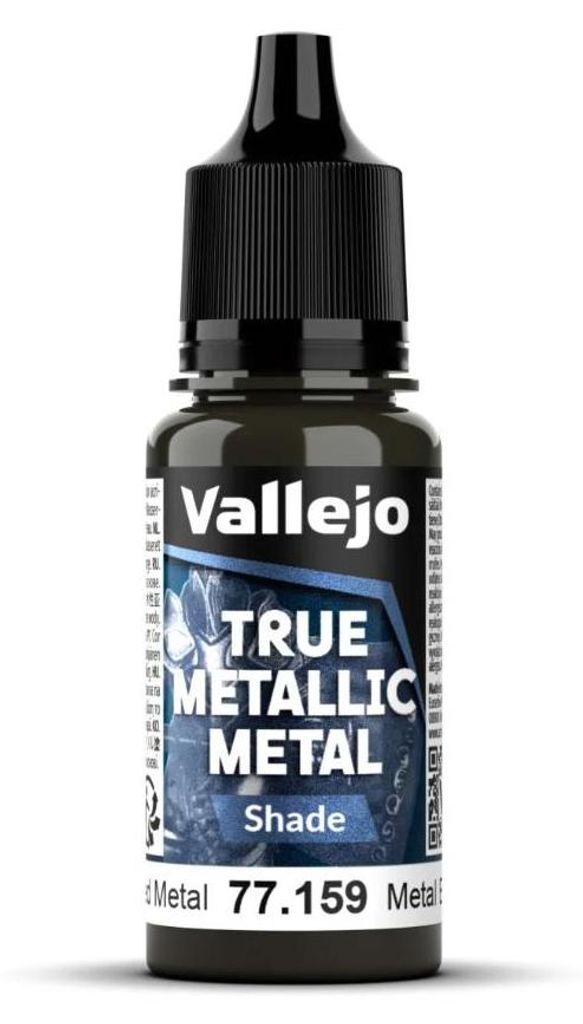 Vallejo 77.159 - TMM Shade, Gealtertes Metall, 18 ml - Neu