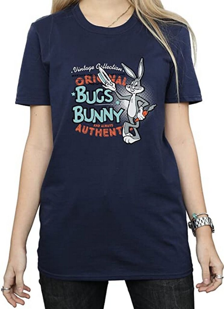 Looney Tunes - T-Shirt für Damen BI1442 (L) (Marineblau)