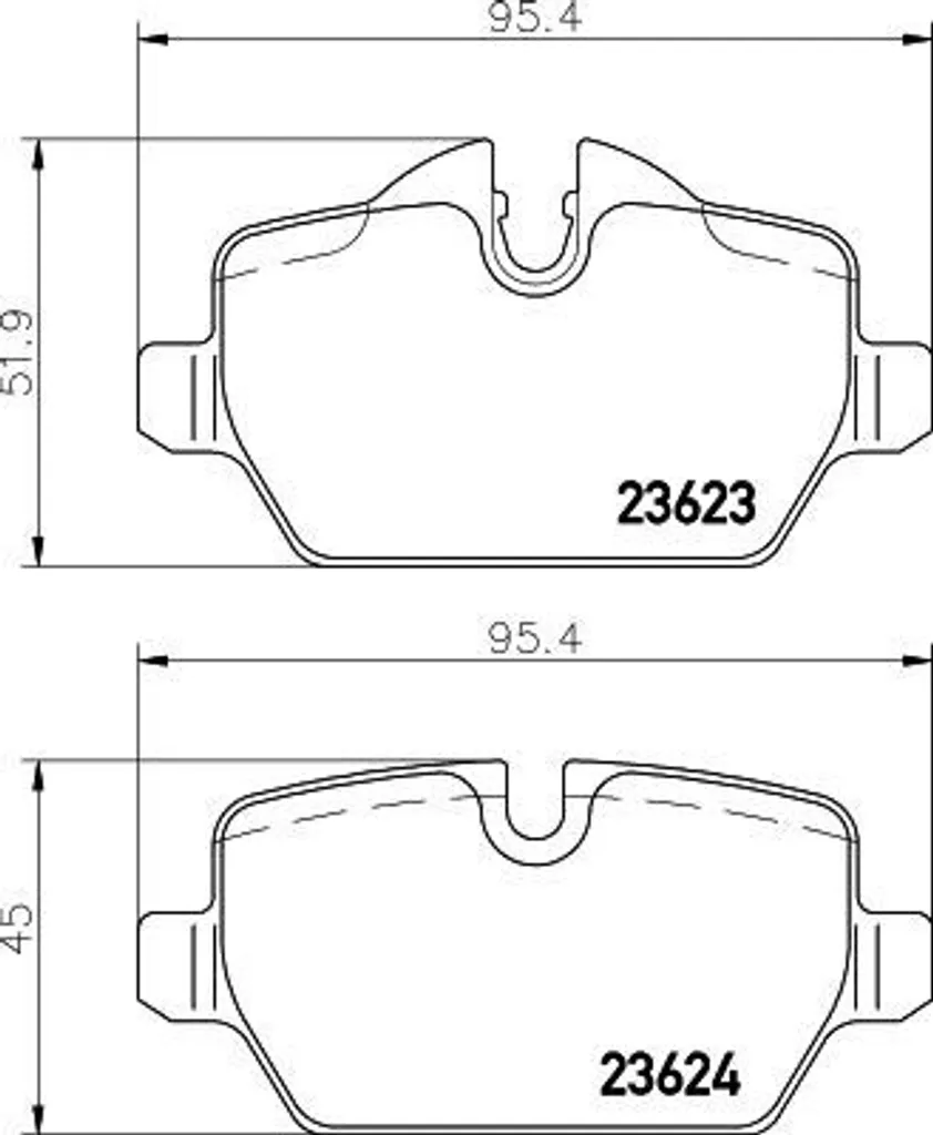 Plaquettes de frein HELLA haute résistance pour BMW Série 3 E90 E92