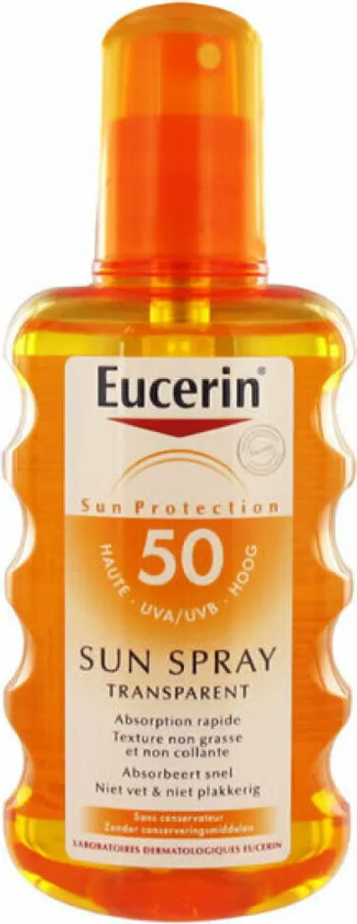 Eucerin Spray Solaire SPF 50+ Effet Toucher Sec et Finition Invisible