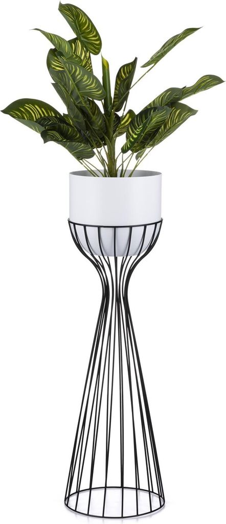 HowHomely Modern Pflanzenständer mit Topf, Blumenhocker aus Produktbild 