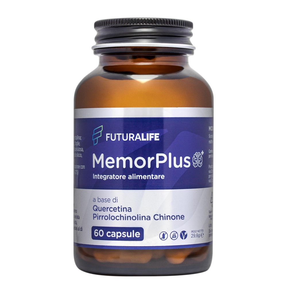 Memorplus - Nahrungsergänzungsmittel zur Unterstützung von Gedächtnis und Konzentration - Mit Quercetin 100 mg und PQQ 10 mg