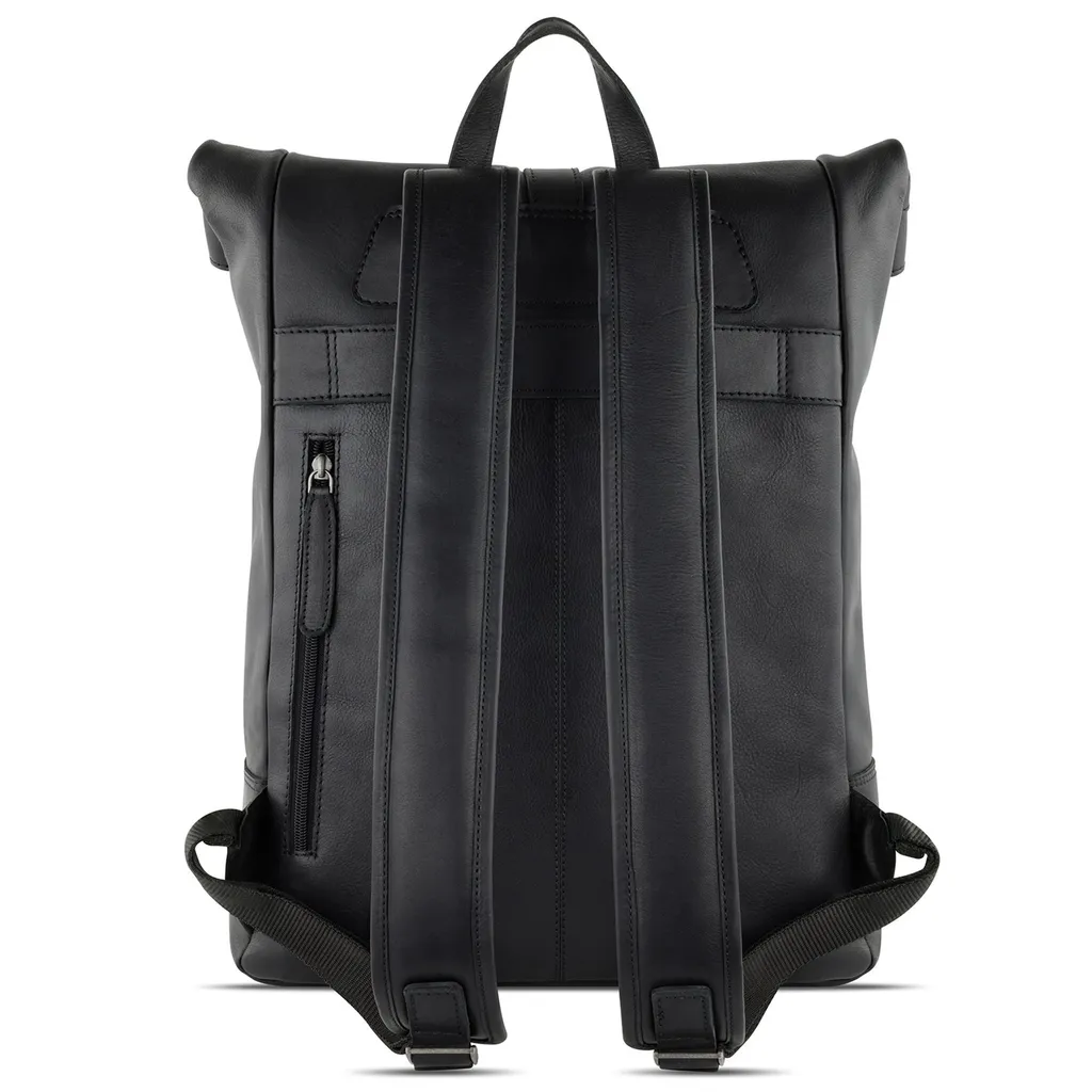 Sac à dos ordinateur imperméable avec compartiment matelassé Noir