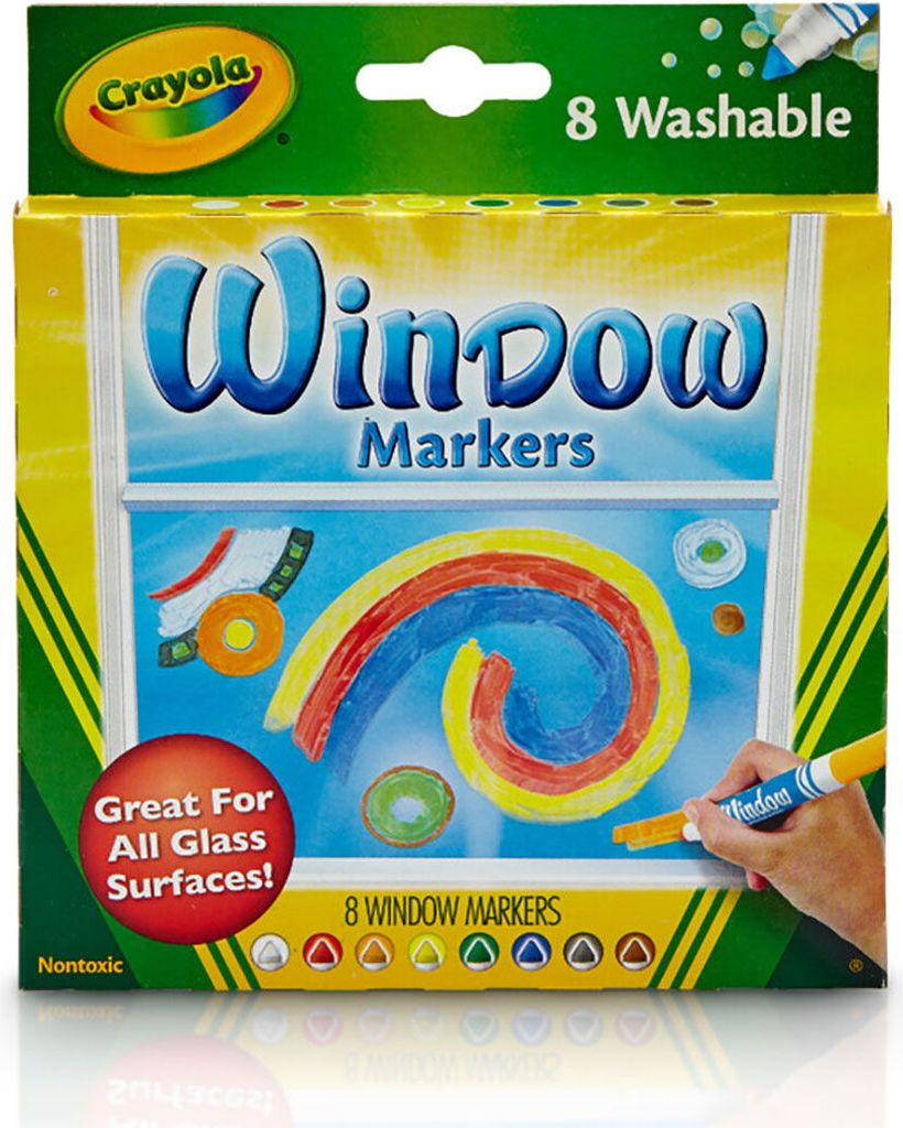 Crayola - značky na umývateľné okenné značky (8x) Obrázok produktu 