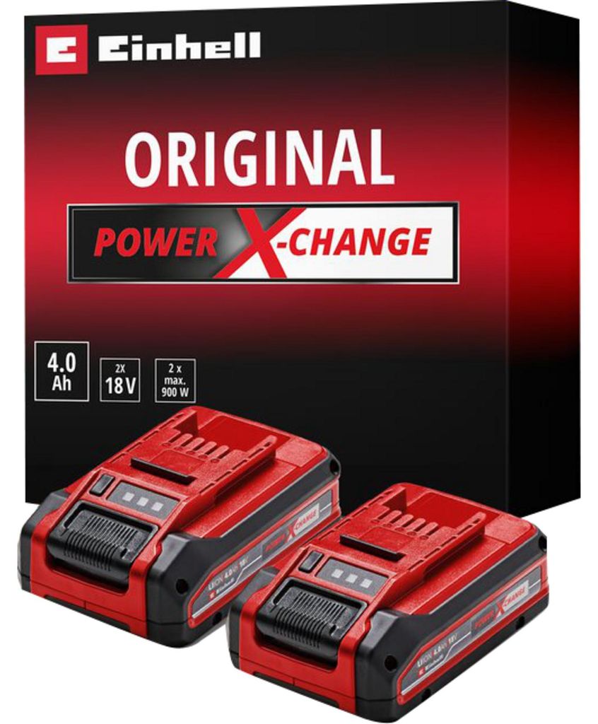 EINHELL Akku Power-X-Change TWIN-PACK 18Volt 4,0Ah, (2 Produktbild 