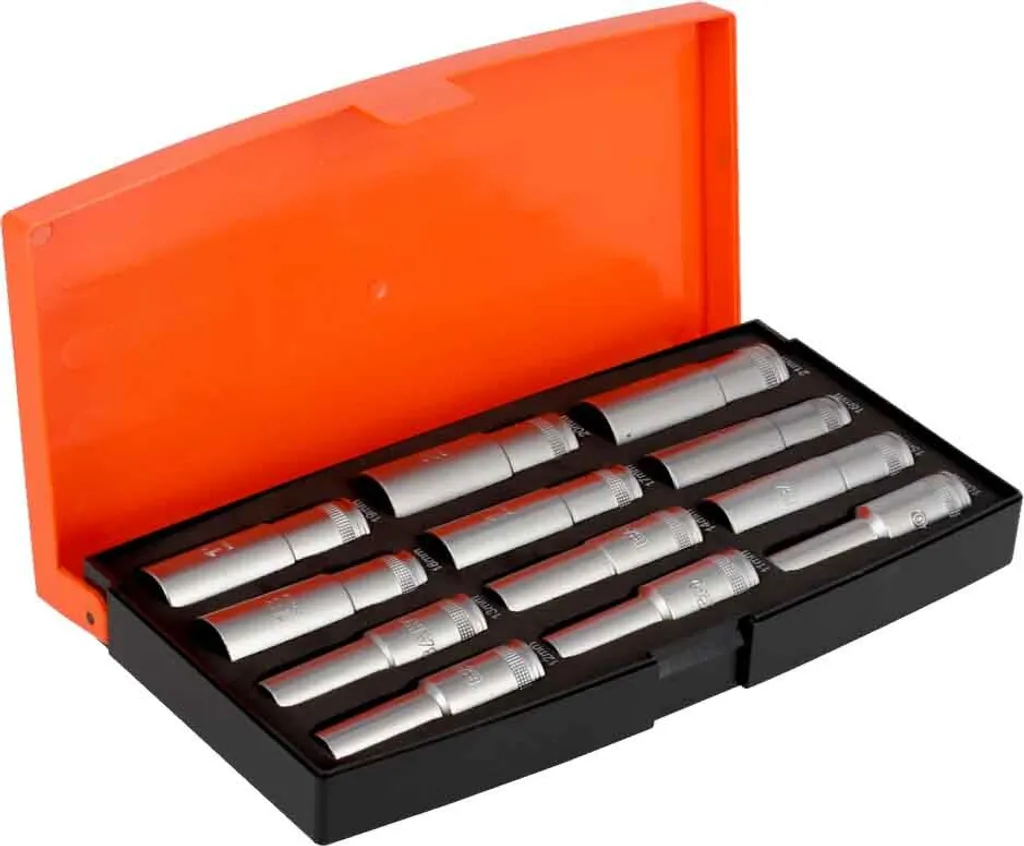 Jeu de Clés Bahco S1612L 1/2 Pouce Haute Visibilité Orange 12 Pcs