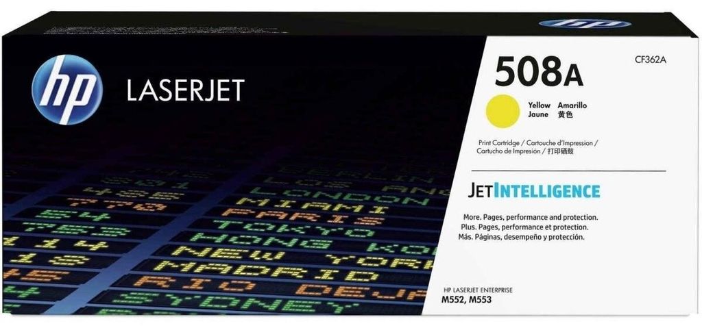 HP 508A Gelb Original LaserJet Tonerkartusche, 5000 Seiten, Produktbild 