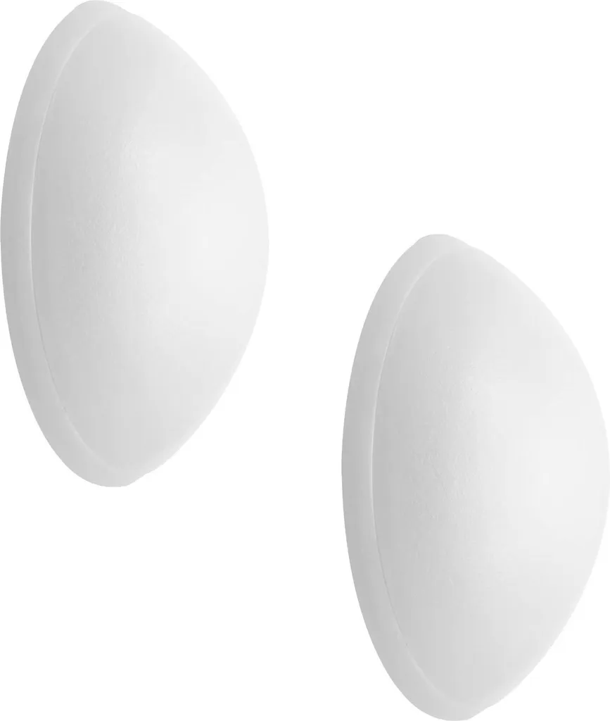 Arrêt de porte mural SOG WHITE blanc lot de 2 à visser ou coller Ø 40 mm