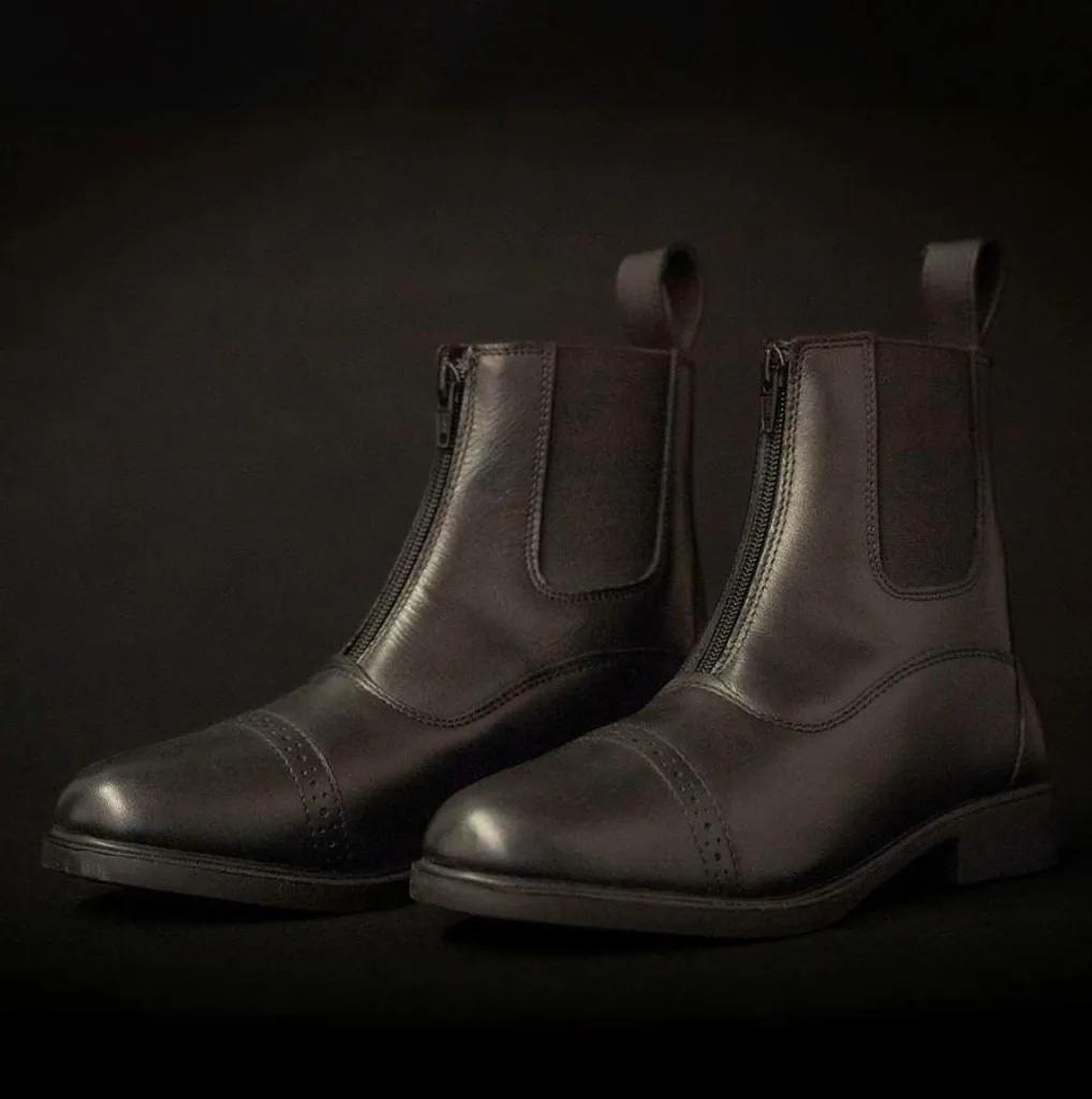 Bottines de jodhpur Harrys Horse Sandown cuir souple noir taille 39