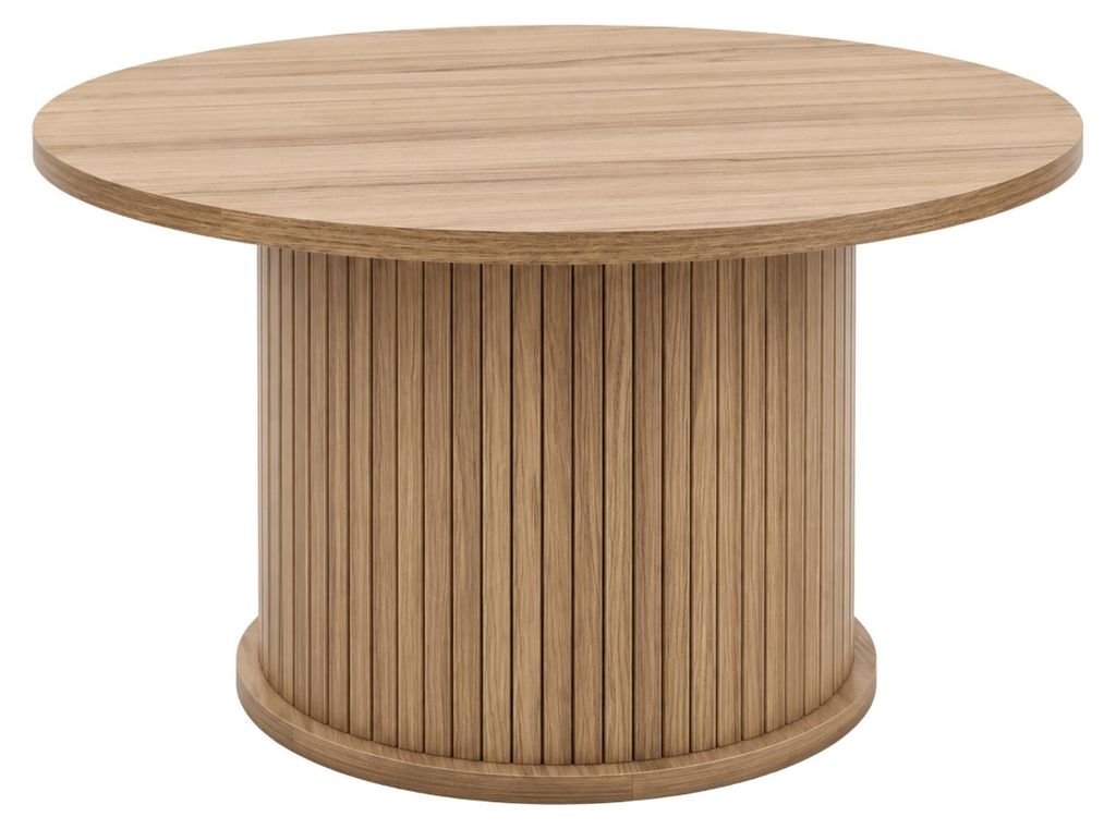 Rillierter Couchtisch SCAVA, Ø 70 x 40 cm Produktbild 