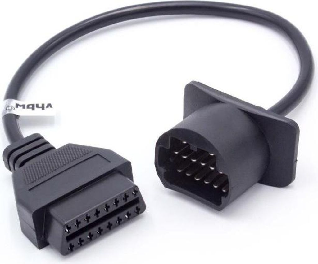 vhbw OBD Adapter 17Pin-OBD1 auf OBD2 kompatibel mit Toyota - 30 cm