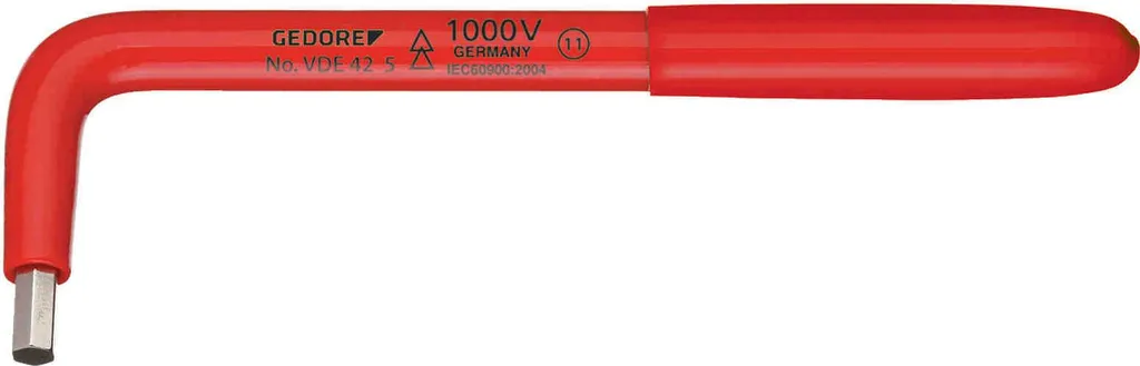 Gedore 2324903 Chiave Esagonale VDE 10mm Isolante 1000V Professionale