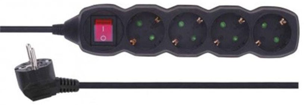 EMOS Steckdosenleiste 4-fach mit Schalter, 3 m Kabel 1,5 Produktbild 