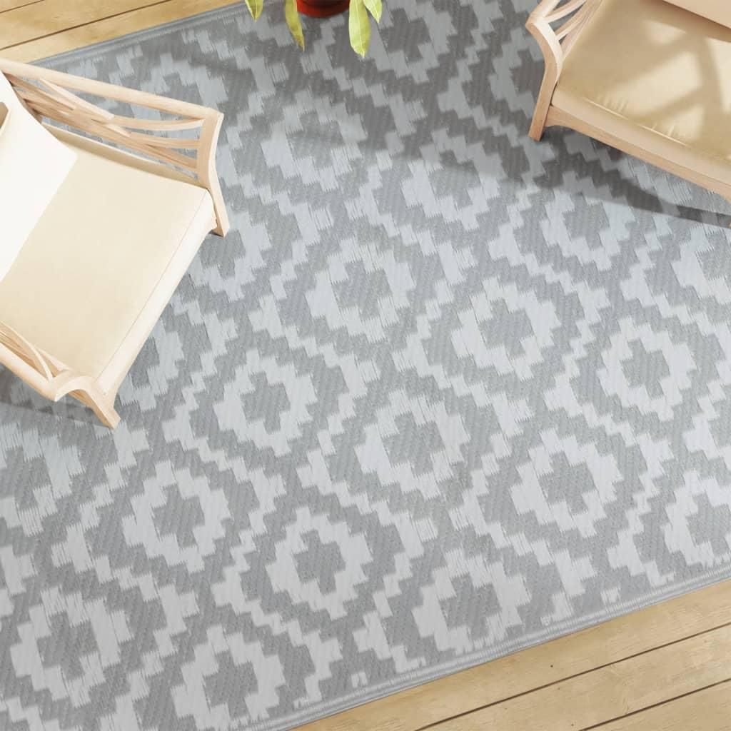 VidaXL Tapis d'extérieur 190x290 cm PP gris Image du produit 