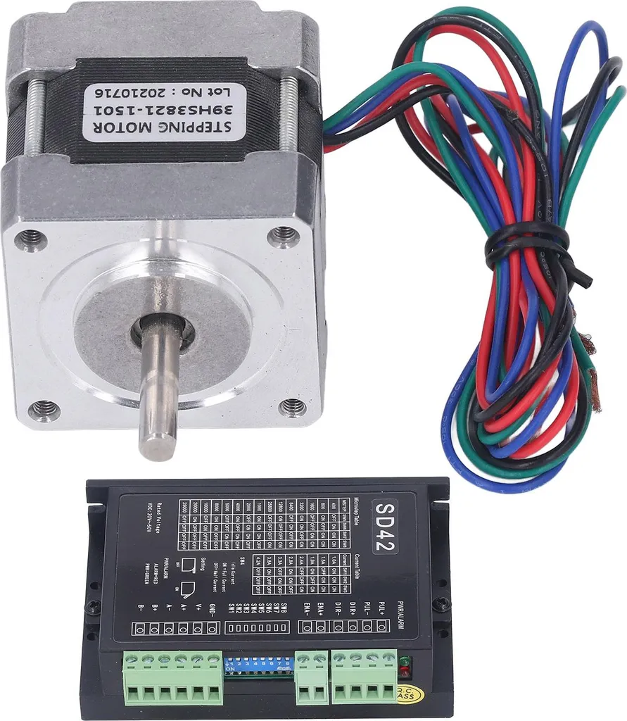Moteur pas à pas silencieux 7,8V à couple élevé pour axe de précision