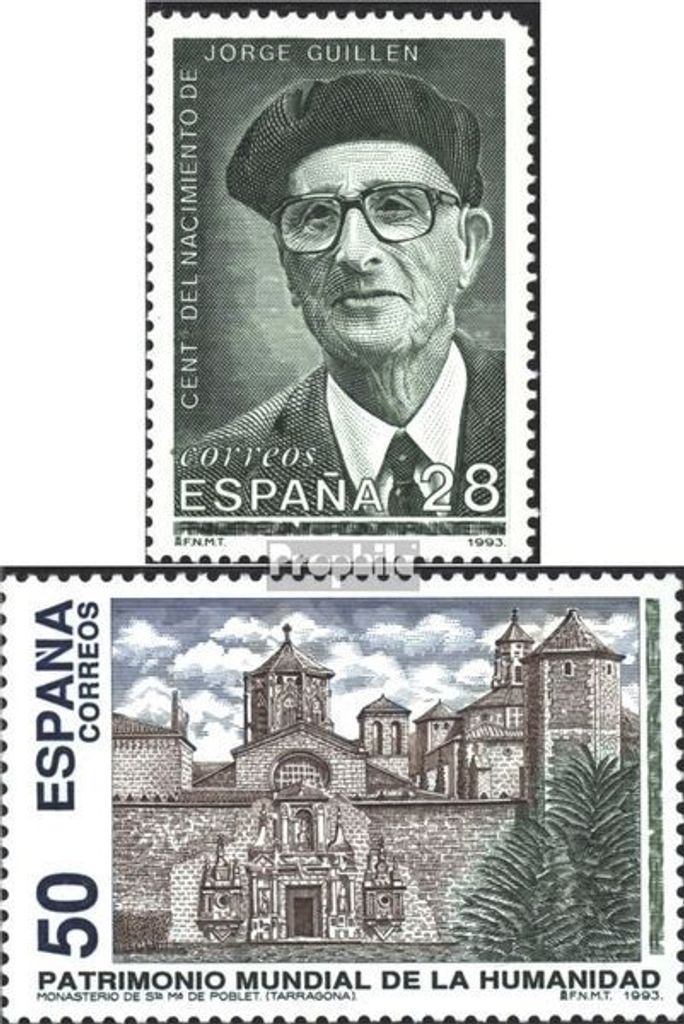 Briefmarken Spanien 1993 Mi 3133,3134 (kompl.Ausg.) postfrisch Guillen