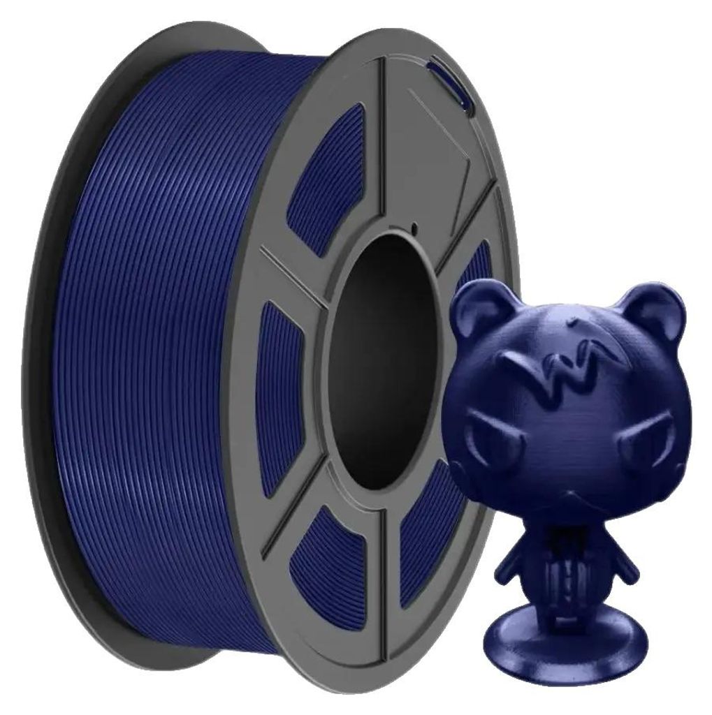 3D-Filament, TPU-Material, glänzende Oberfläche, dunkelblau