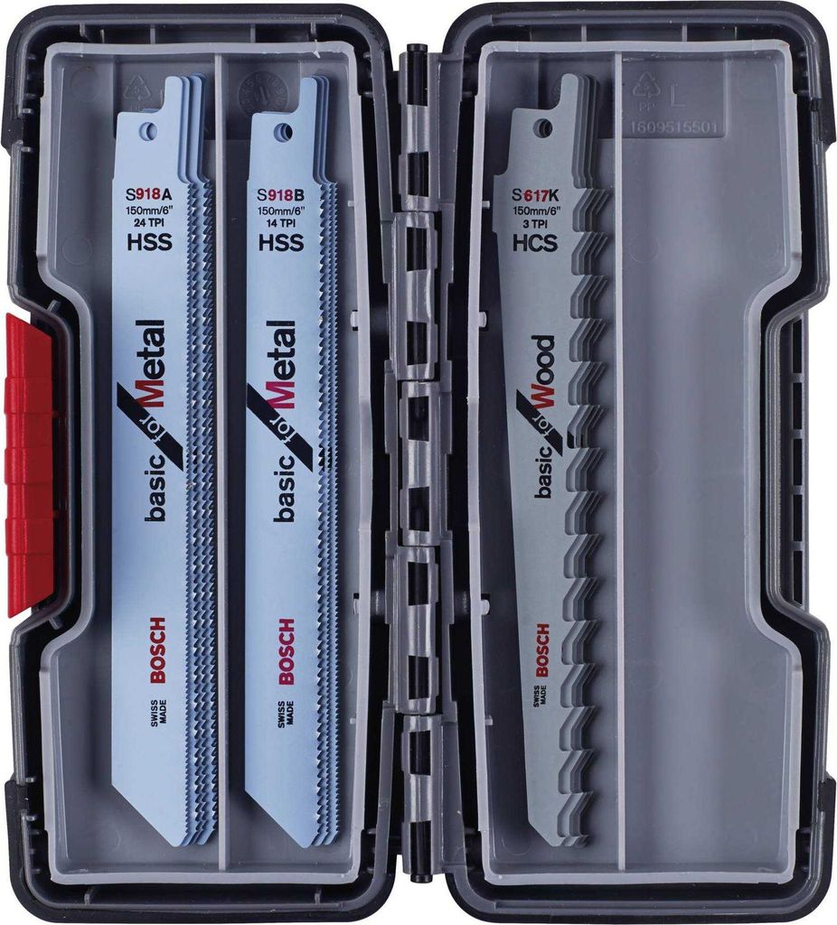 Bosch 2607010901 Bosch Säbelsägeblatt-Set Basic ToughBox Productafbeelding 
